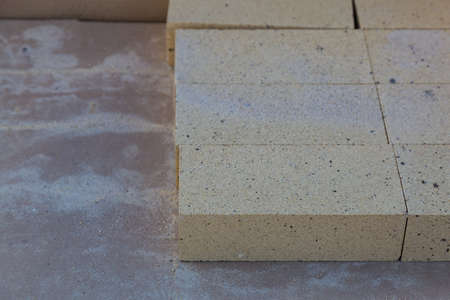 Bricks at the wholesale base of a building store. Backgroundの写真素材