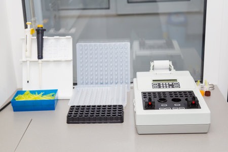 Scientific research medical laboratory for testing and analysis of infectious diseases. Background
