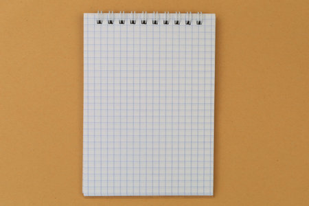 Notepad with copy space for the inscription. Blank for the text. Mockup for designの写真素材