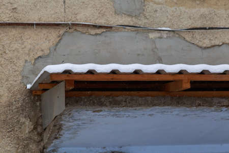 The old roof of the building. Background with copy space for text or inscriptions.