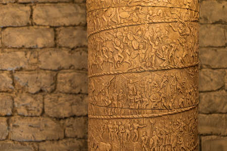 March 26, 2021, Cricova Moldova, themed interior decorations in one of the largest wine cellars in Europe. Background. The main attraction of the country.のeditorial素材