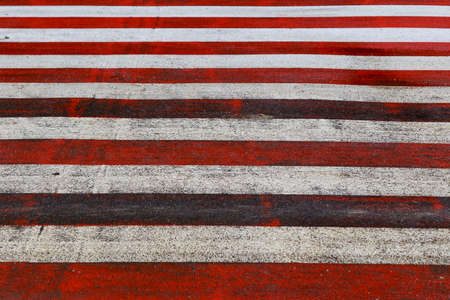 Pedestrian crossing in the city. Background with copy space for text or inscriptions.の写真素材