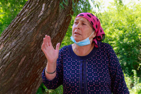 Roma from the Roma community talk about life. June 28, 2021 Otaci Moldova. Illustrative editorial.