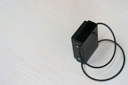 Electronic bracelet for criminals. Gadget for control and monitoring of the execution of punishment....