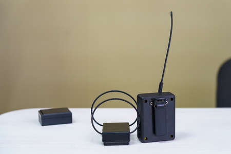 Monitoring system with an electronic bracelet. Penalty control gadget. Restriction of liberty and house arrest. Remote identification and location tracking.の写真素材