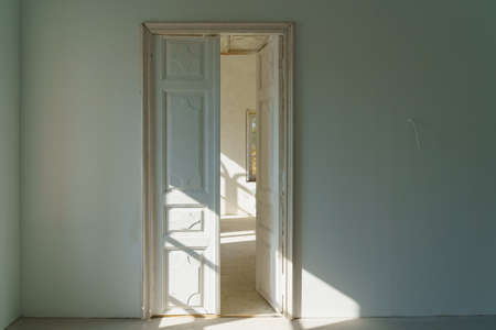 Restoration of the old premises. Building interior element. Selective focus background and copy...