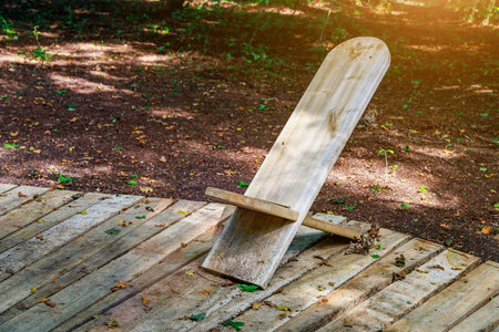 Benches as an element of urban architecture in public places of the city. Background with copy space...