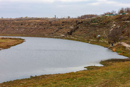 Decreasing river Reut in Moldova. Disappearing rivers and drying up reservoirs. Problems of the...