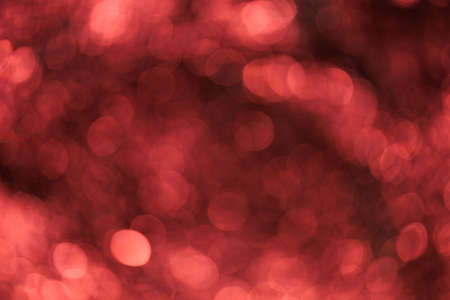 Bokeh or blurry background of a portrait lens. Defocused back. Warm color toneの写真素材
