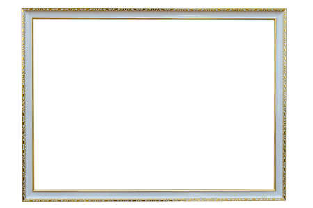 Frame for photo or picture with copy space on white isolated backgroundの写真素材