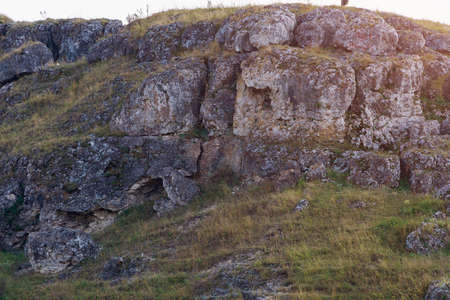 Wild rocky and mountainous nature of Eastern Europe. Landscape background with copy space for text....