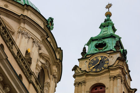 Old classical chapel. Background with selective focus and copy spaceの写真素材