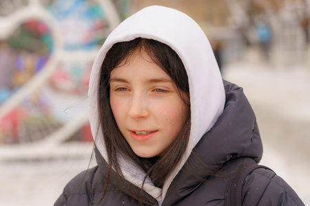 A local resident talks about life in the city and answers questions. December 28, 2021 Balti Moldova. Illustrative editorialのeditorial素材