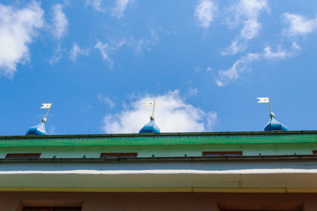 August 10, 2021, Ungheni Moldova. The monastery is a local landmark. For editorial use. Backgroundのeditorial素材
