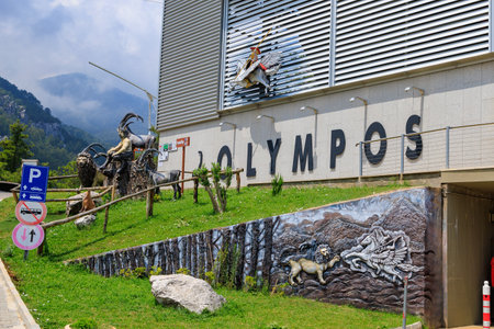 Mythical characters of Mount Olympos. Illustrative editorial. August 9, 2022 mountain near Kemer, Antalya province, Turkeyのeditorial素材
