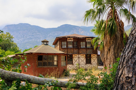 Mountain rural tourist village. August 7, 2022 Beldibi Antalya province, Kemer region Turkey.のeditorial素材