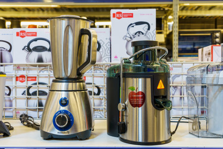 Steamers on a supermarket shelf or showcase. Illustrative editorial. March 18, 2022 Beltsy Moldovaのeditorial素材