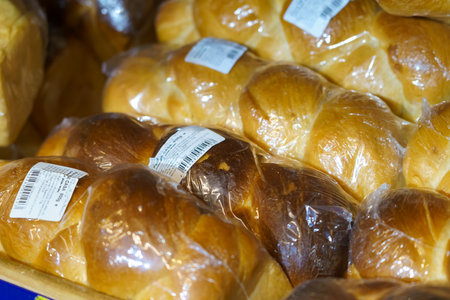 Bread, socially significant goods. January 26, 2022 Beltsy Moldova.のeditorial素材