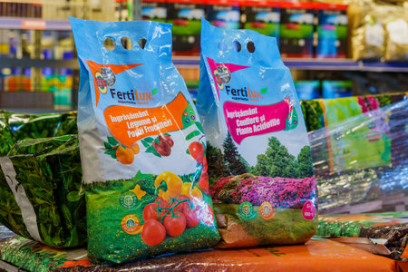 Substrate for plants universal or soil for seedlings. February 17, 2022 Beltsy Moldova.のeditorial素材