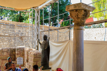 Monument to St. Nicholas. August 10, 2022 Demre, Antalya province, Turkeyのeditorial素材