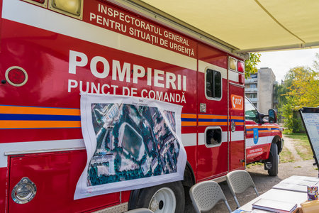 Rescue Training Headquarters of the Ministry of Emergency Situations. October 12, 2022 Beltsy Moldovaのeditorial素材
