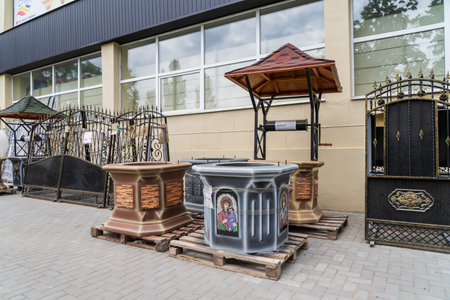 Well. Goods in a building materials store. June 24, 2022 Beltsy Moldova.のeditorial素材