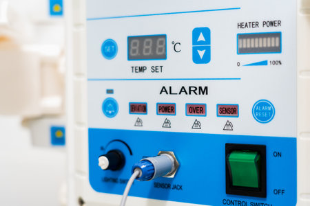 New device, selective focus. Medical equipment in the maternity ward of the hospital. October 12, 2022 Beltsy Moldovaのeditorial素材