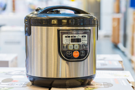 September 19, 2022 Beltsy, Moldova. For illustrative editorial use. Multicooker for home.のeditorial素材