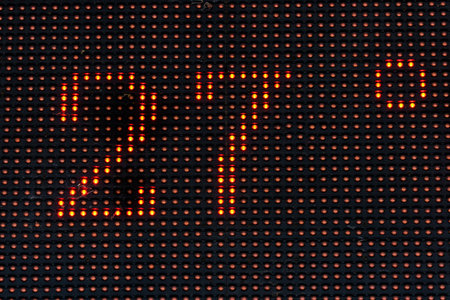 Scoreboard degrees 27. Background with selective focus and copy space for text.