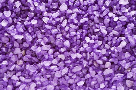 Violet sea salt for bathsの写真素材