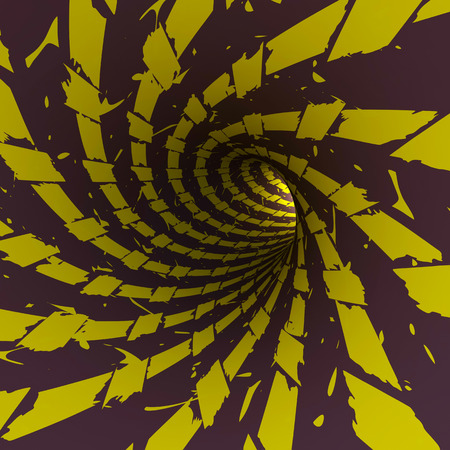 View of an abstract tunnel, 3D rendering imageの写真素材