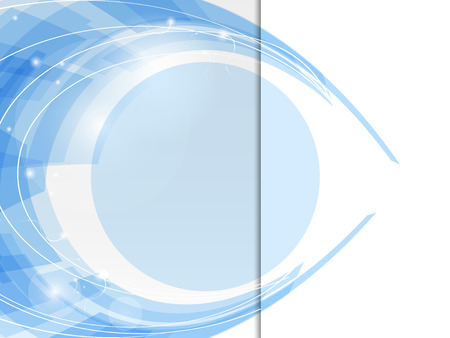 Abstract shine blue background. Scientific or business concept. Vector illustrationのイラスト素材