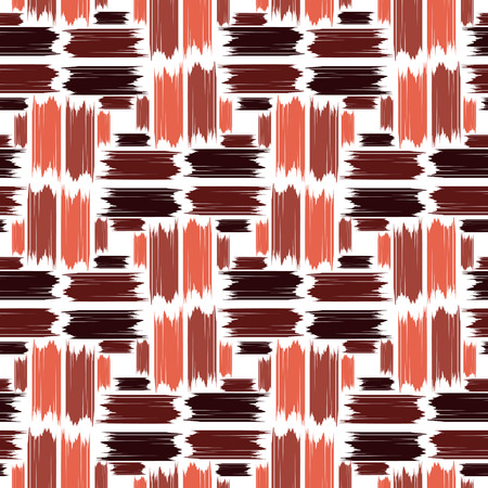 Absract eamless pattern with paintbrush stripes. Vector illustrationのイラスト素材