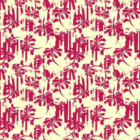 Bright seamless floral pattern. Abstract background. Vector illustrationのイラスト素材