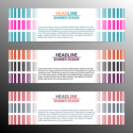 Modern infographic banner design with place for text. Vector illustrationのイラスト素材