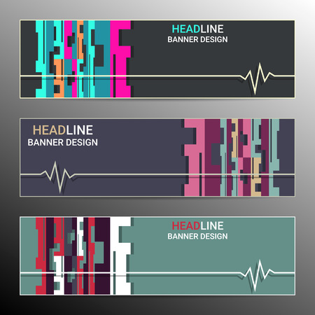 Infographic banner design with place for text. Medical conception. Vector illustrationのイラスト素材