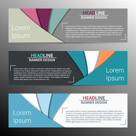 Modern infographic banner design with place for text. Vector illustrationのイラスト素材