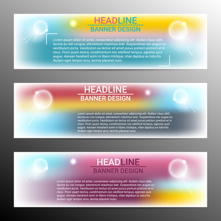 Modern infographic banner design with place for text. Vector illustrationのイラスト素材