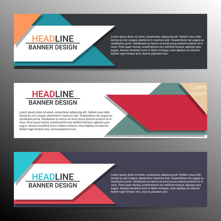 Modern infographic banner design with place for text. Vector illustrationのイラスト素材