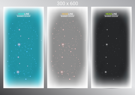 Set of three vertical banners. Vector illustrationのイラスト素材