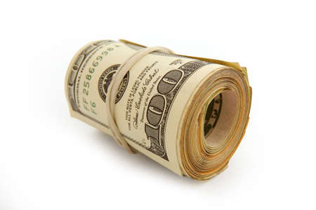 Roll of moneyの写真素材