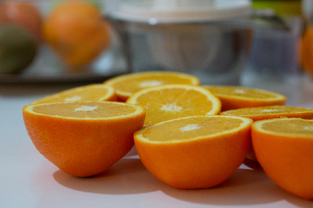 Yellow oranges crop fruit full of vitamin for healthy eating, Photo closeup many clean organic natural fresh tasty ripe.の写真素材