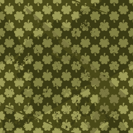 Grungy St. Patrick's Day seamless pattern.のイラスト素材