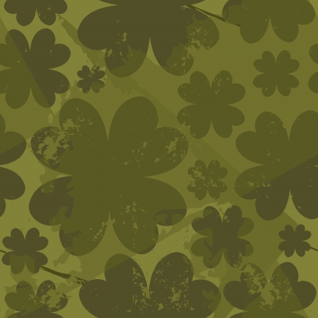 Grungy St. Patrick's Day seamless pattern.のイラスト素材