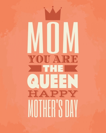 Greeting card template for Mother s Day のイラスト素材