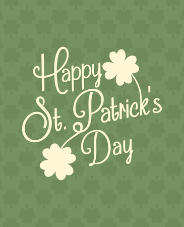 Typographic style greeting card for St. Patrick's Day.のイラスト素材
