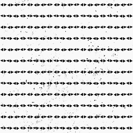 Hand drawn style abstract seamless pattern in black and white.のイラスト素材