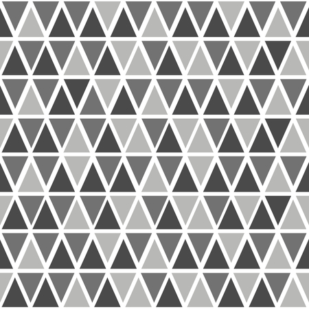 Abstract seamless pattern with triangles in different shades of gray.
