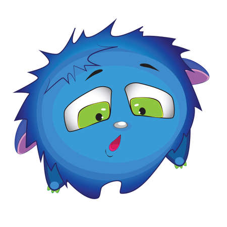 funny, demon, animal, devil, creature, horn, beastのイラスト素材