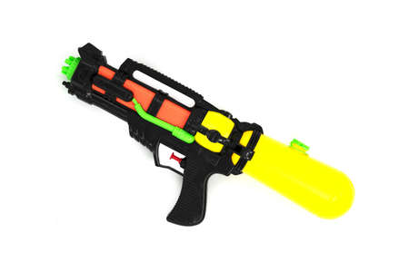 Toy Water Gun on white background. high quality photoの写真素材